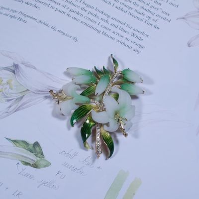 中嶋邦夫 ブローチ パート・ド・ヴェール プリカジュール