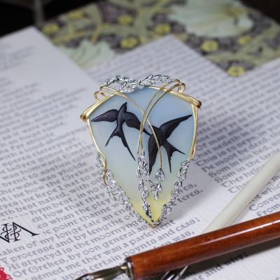 中嶋邦夫 ブローチ パート・ド・ヴェール