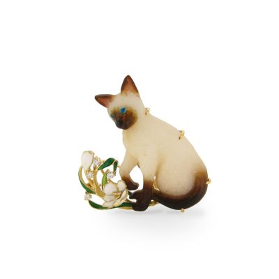 中嶋邦夫 ブローチ パート・ド・ヴェール